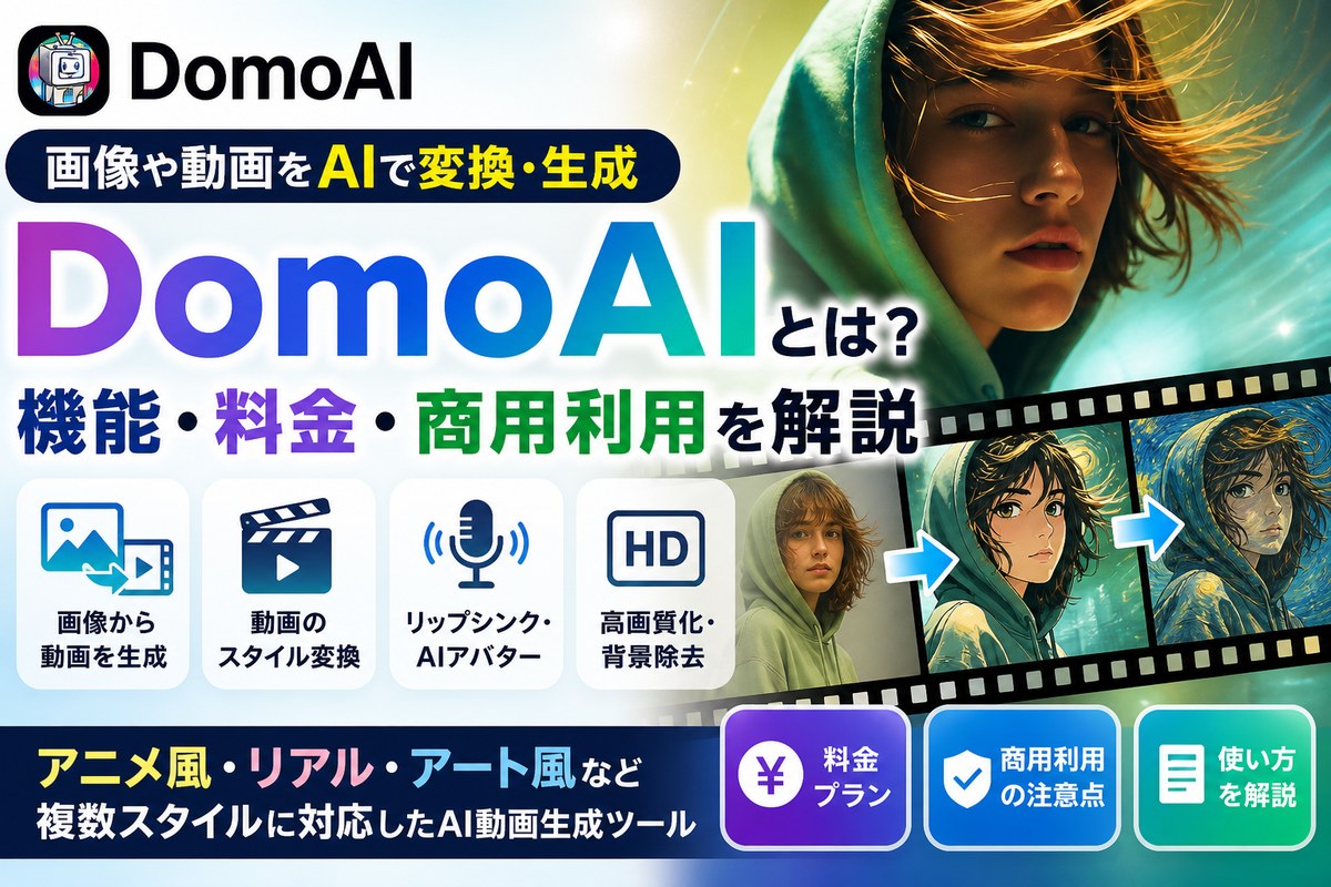 DomoAIとは？料金・使い方・商用利用を解説