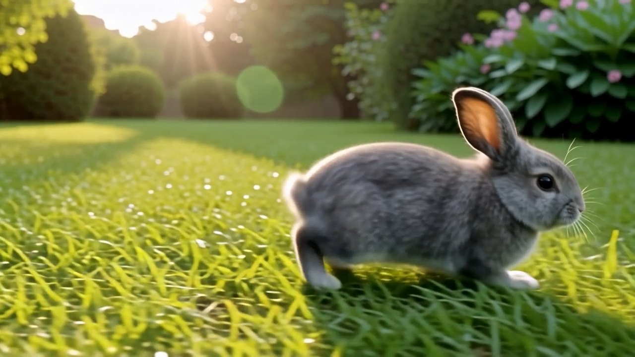 PixVerse V5で生成したうさぎ動画の終盤フレーム