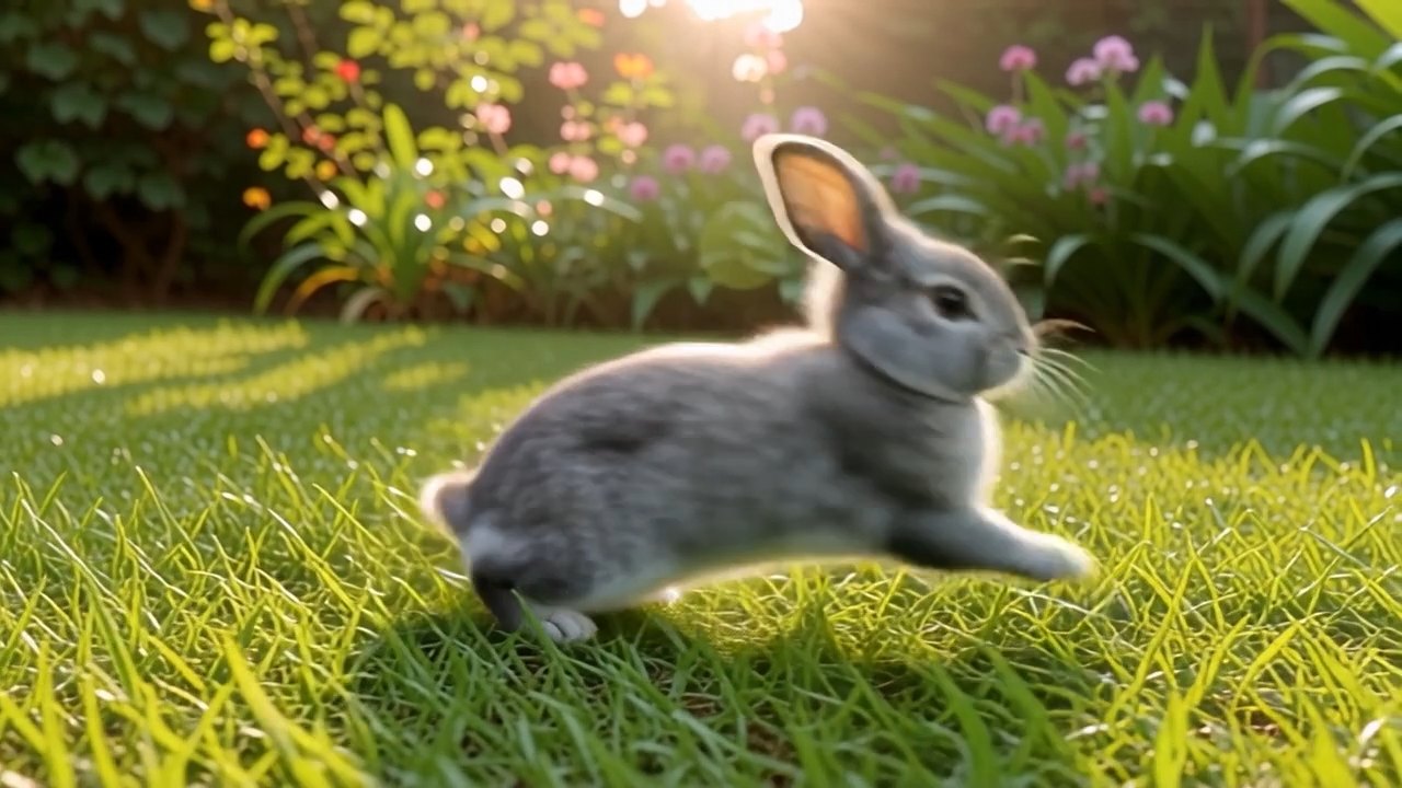 GensparkがPixVerse V5で再生成したうさぎ動画のスクリーンショット2
