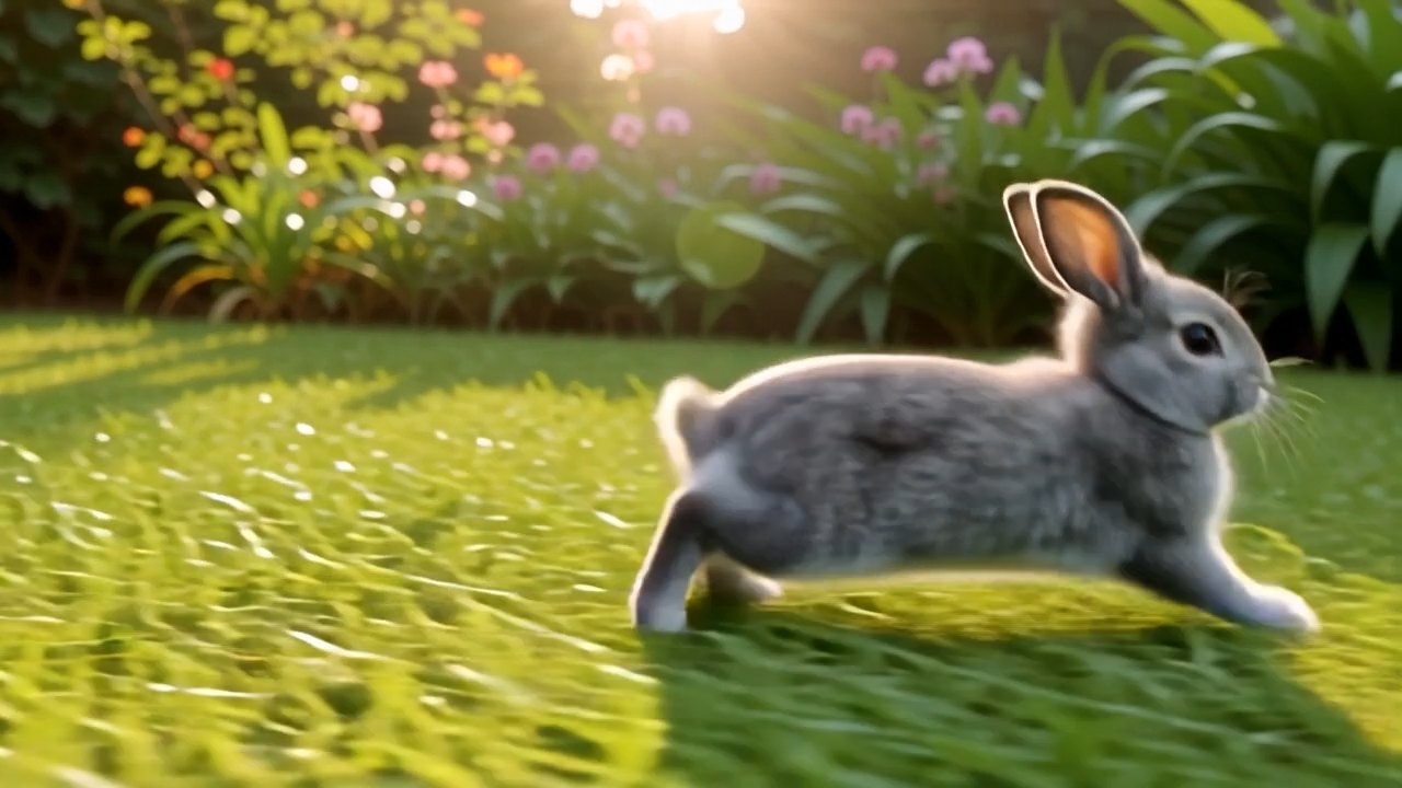 GensparkがPixVerse V5で再生成したうさぎ動画のスクリーンショット3