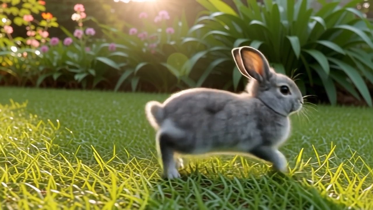 GensparkがPixVerse V5で再生成したうさぎ動画のスクリーンショット4