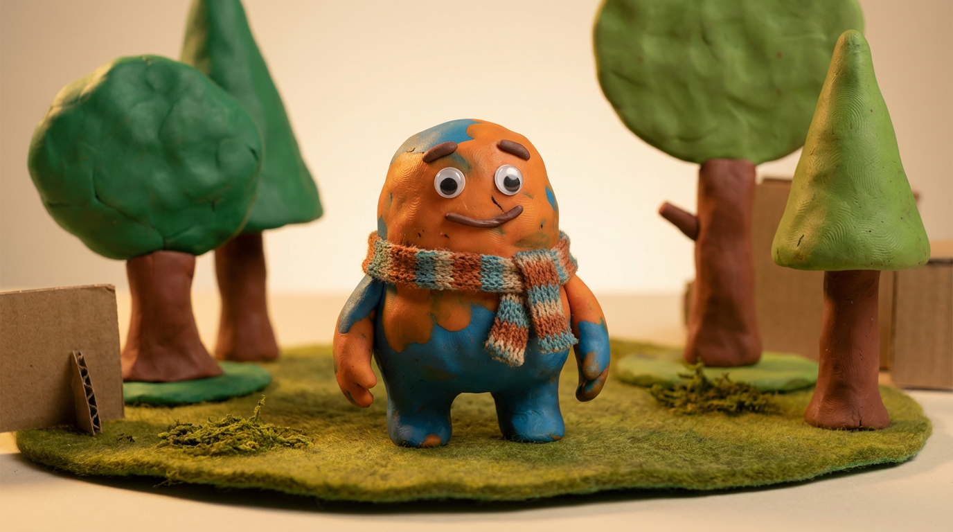 クレイアニメ風