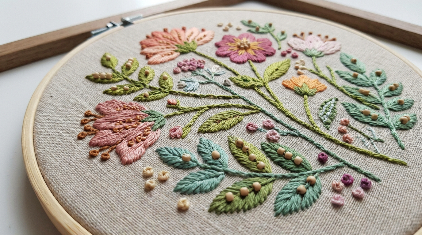 刺繍風