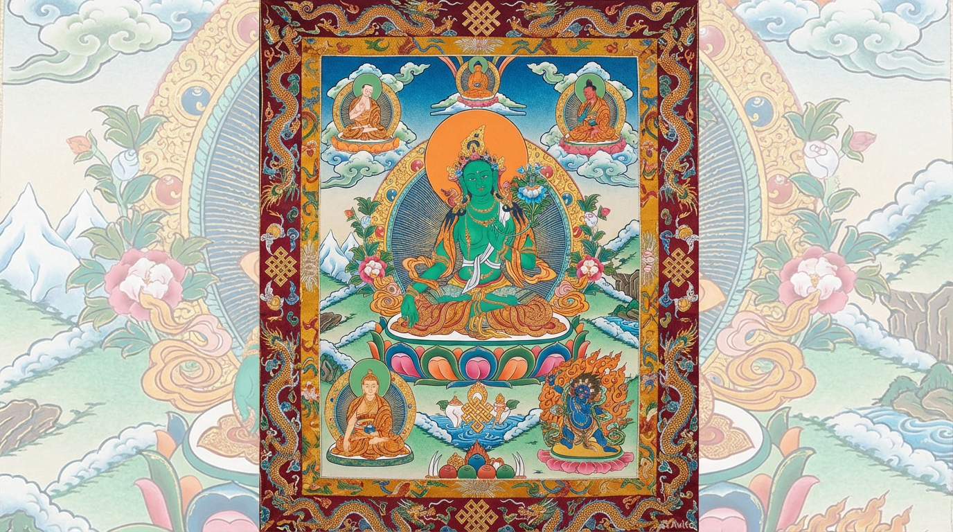 チベット絵画風